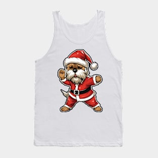 Cartoon Christmas Shih Tzu Dog Dancing Tank Top